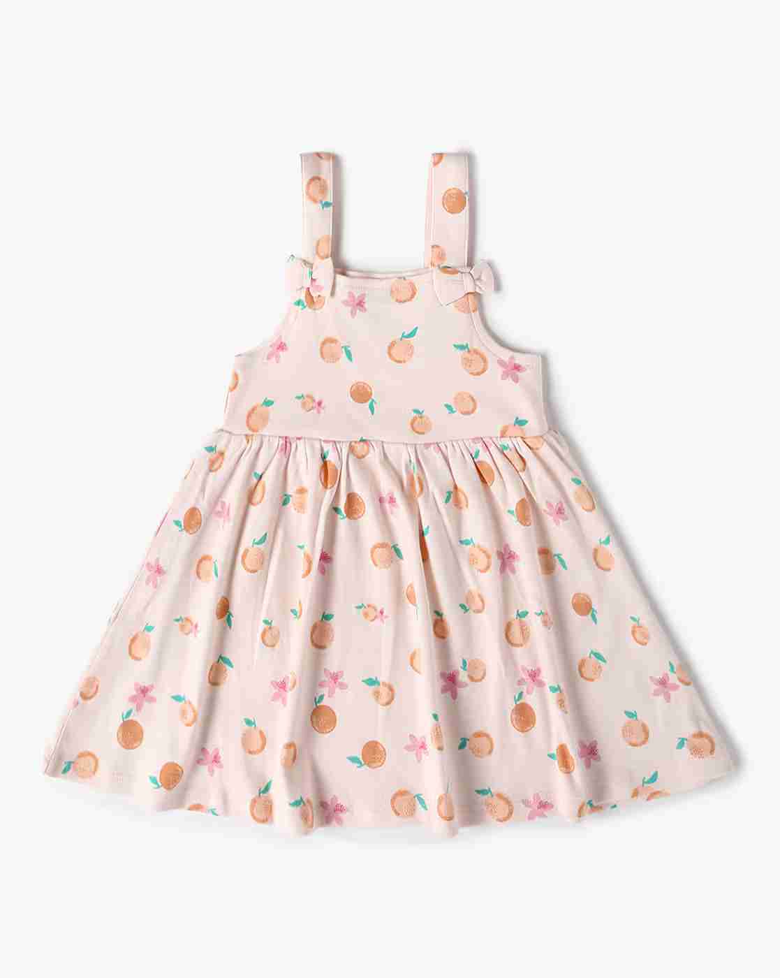 INF FRENDZ | Girls Printed Dungaree with T-Shirt Set|3