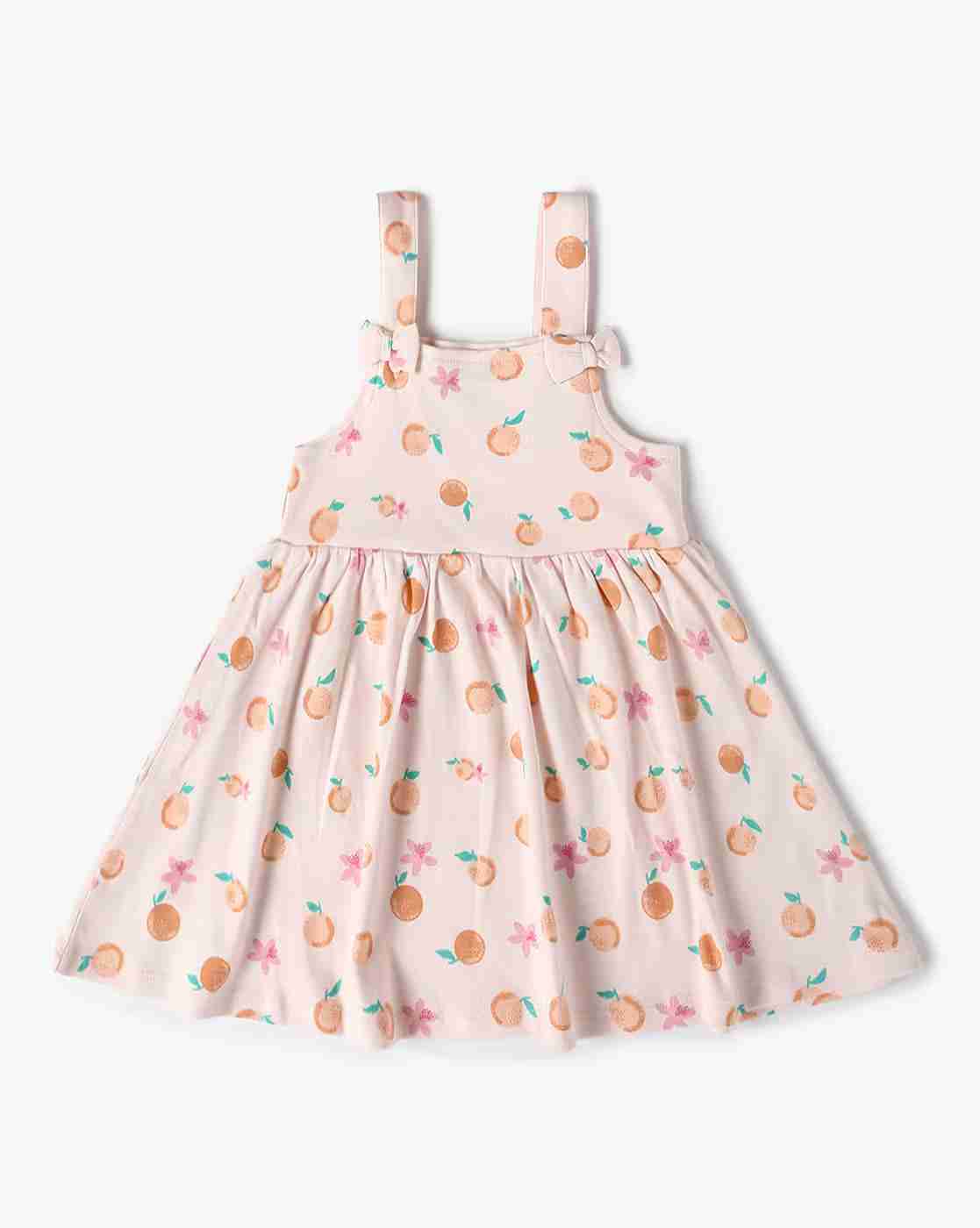 INF FRENDZ | Girls Printed Dungaree with T-Shirt Set|3