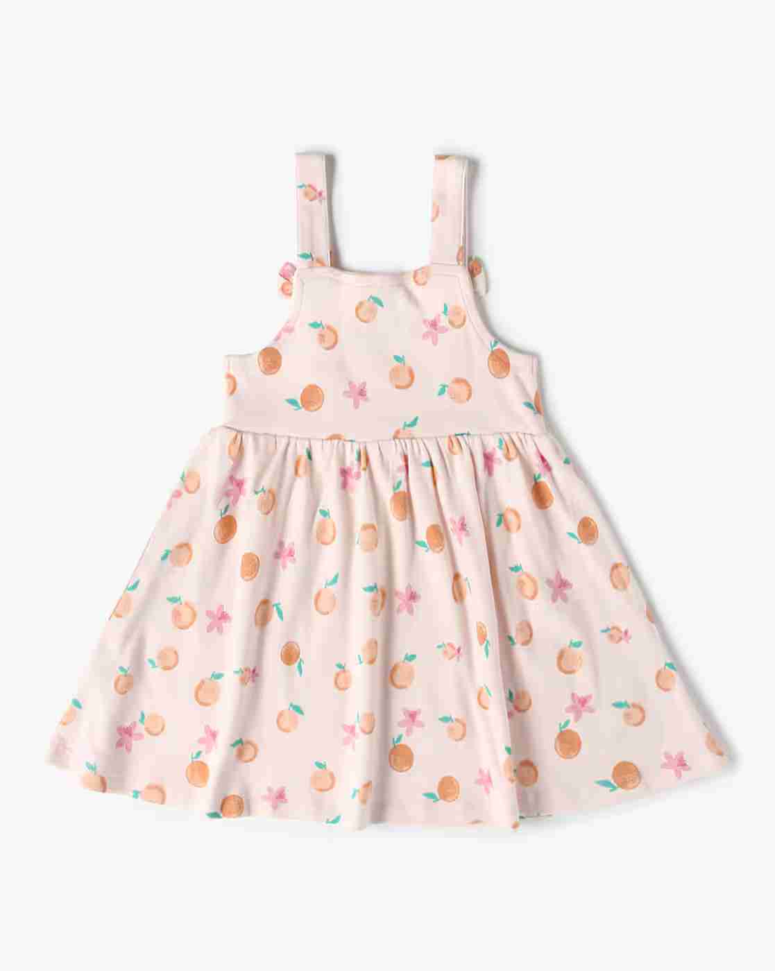 INF FRENDZ | Girls Printed Dungaree with T-Shirt Set|4