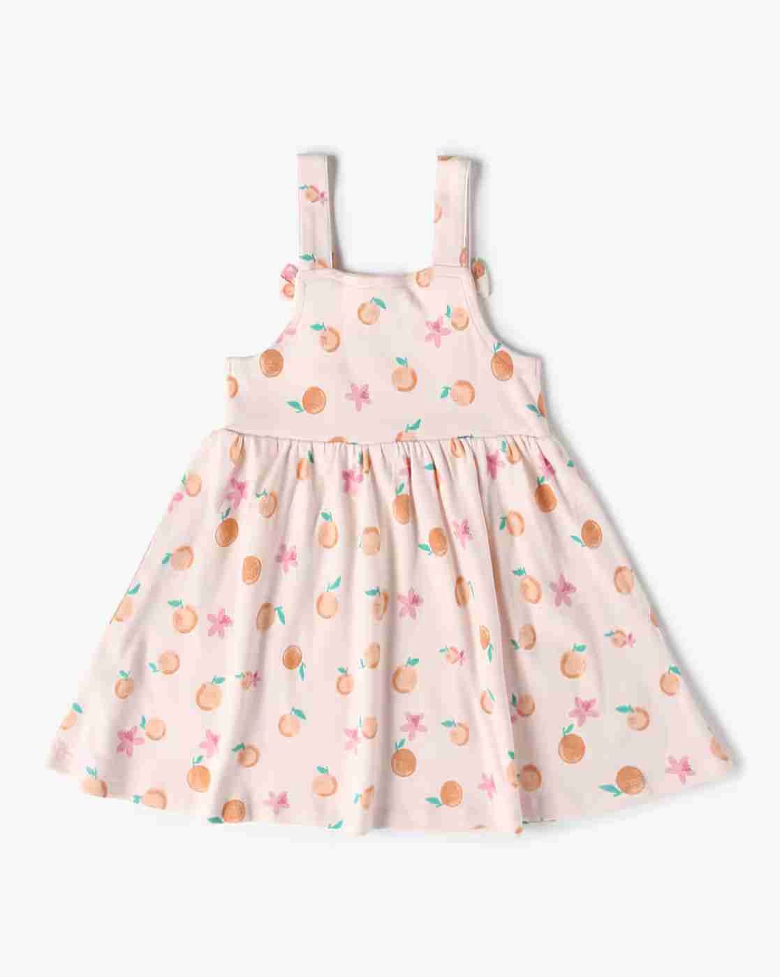 INF FRENDZ | Girls Printed Dungaree with T-Shirt Set|4