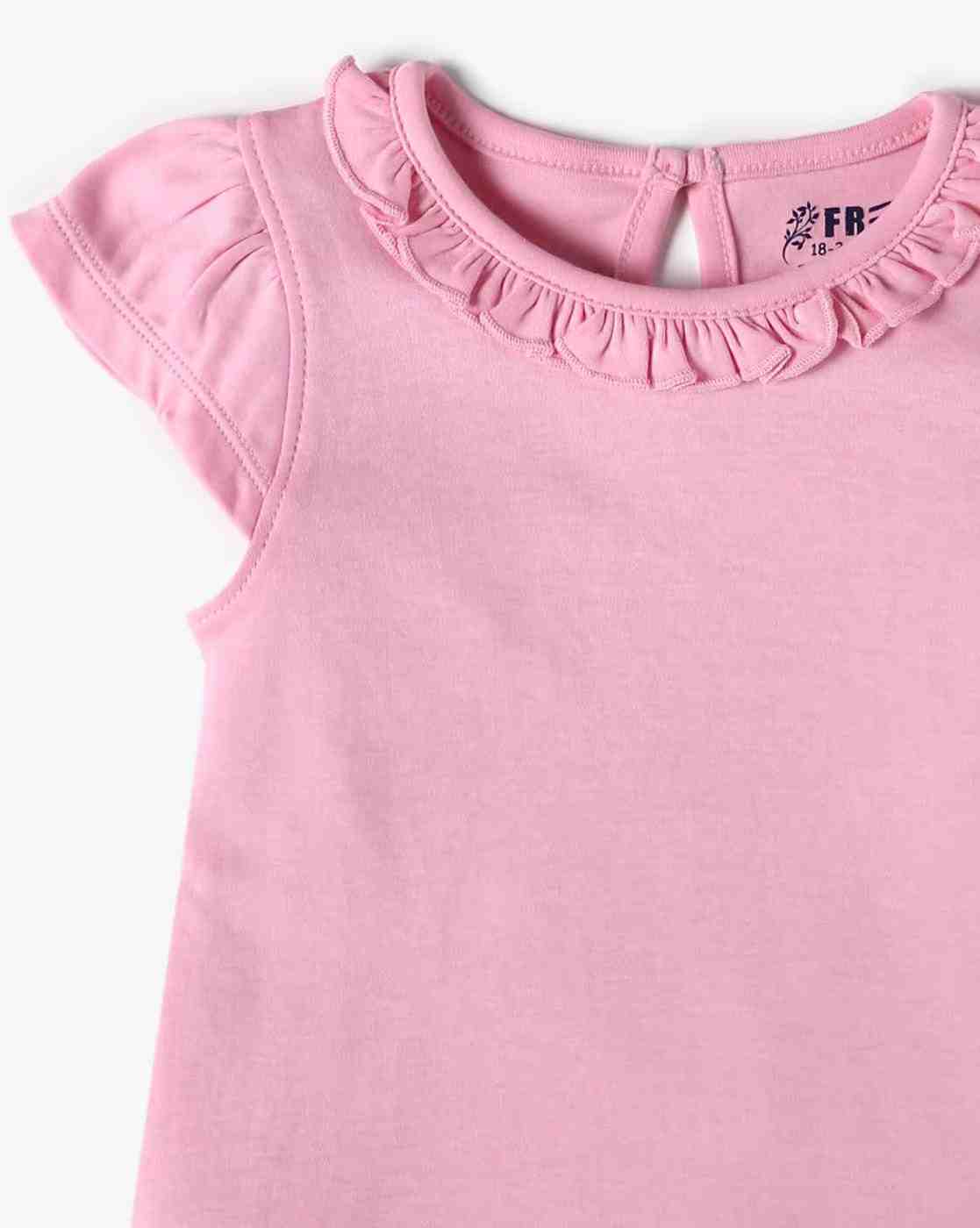 INF FRENDZ | Girls Printed Dungaree with T-Shirt Set|6