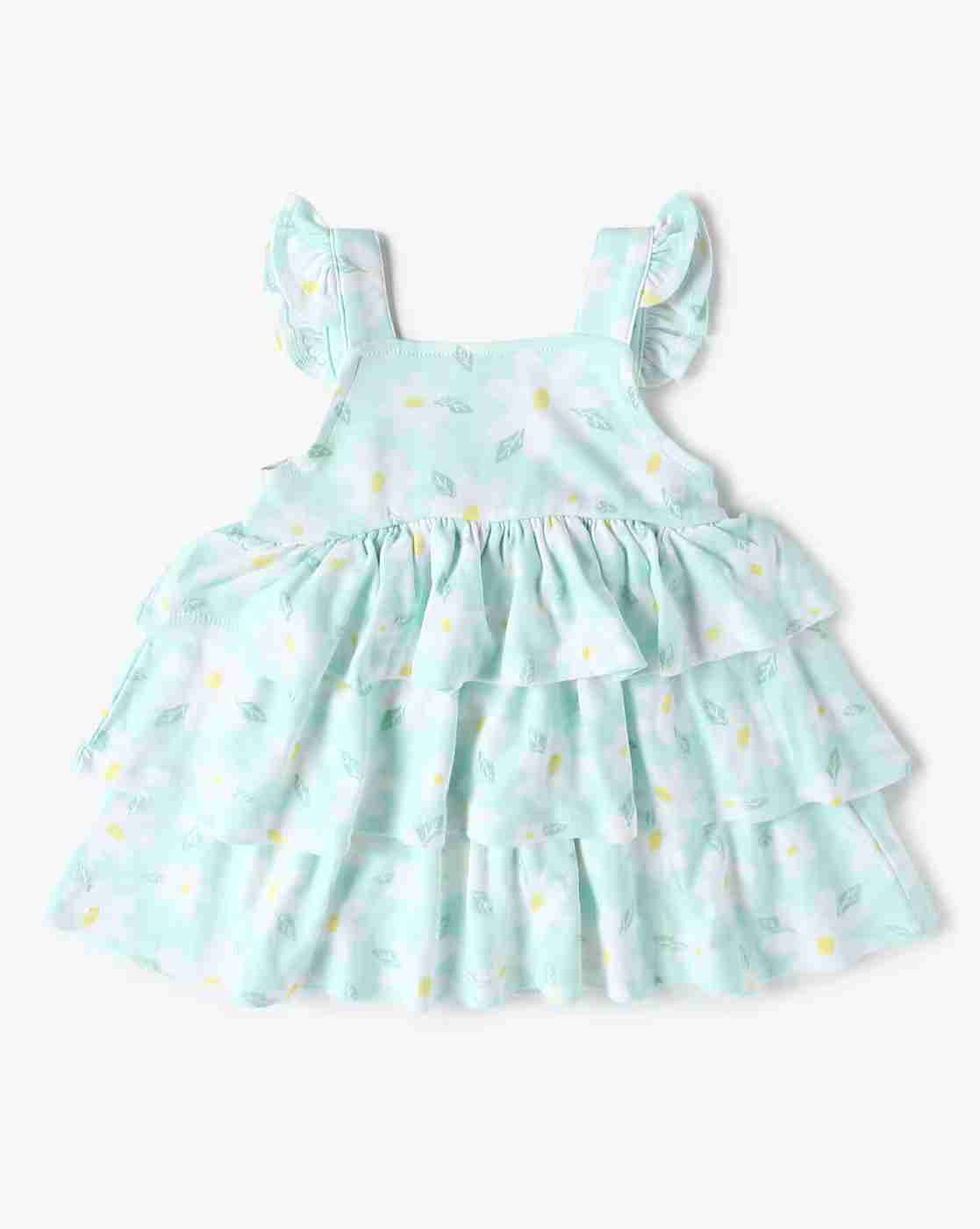 INF FRENDZ | Girls Floral Print Dungaree with T-Shirt Set|4