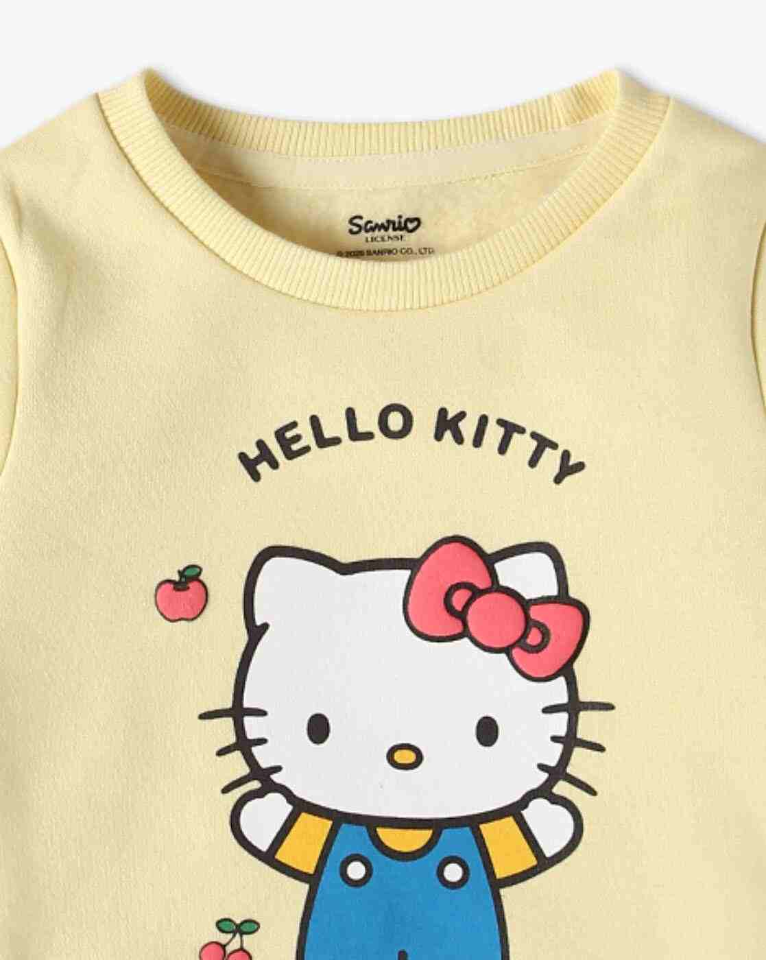 INF FRENDZ | Girls Hello Kitty Print Regular Fit Sweatshirt|2