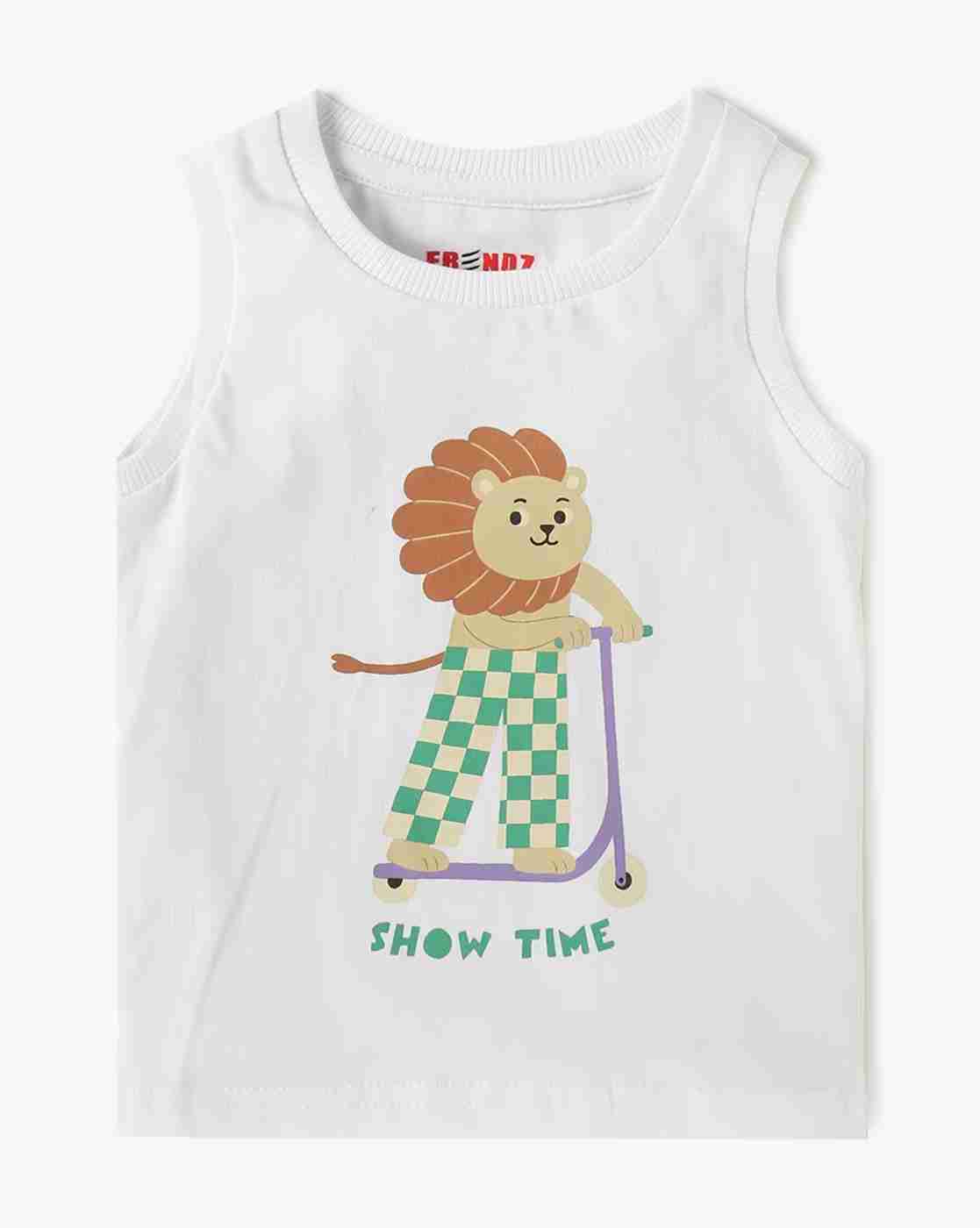 INF FRENDZ | Boys Printed Cotton Shirt with Vest|3