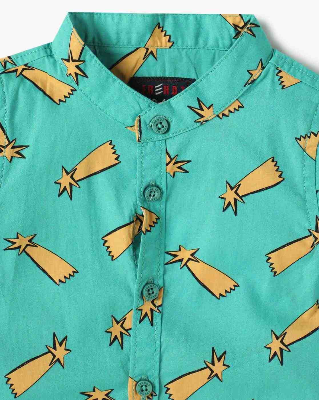 INF FRENDZ | Boys Printed Shirt with Vest|5