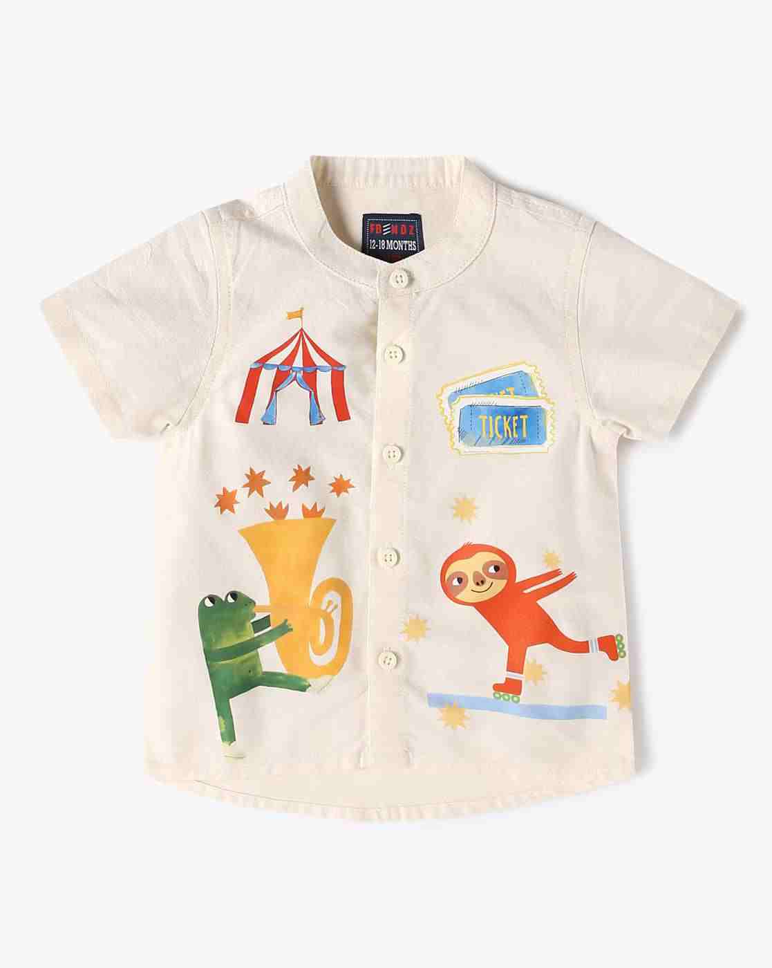 INF FRENDZ | Boys Printed Cotton Shirt|0