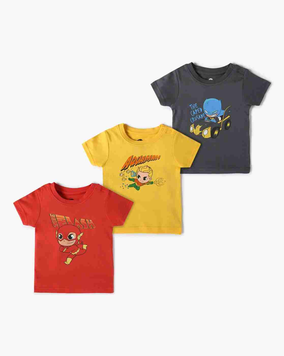 INF FRENDZ | Pack of 3 Printed Regular Fit Crew-Neck T-Shirts|0