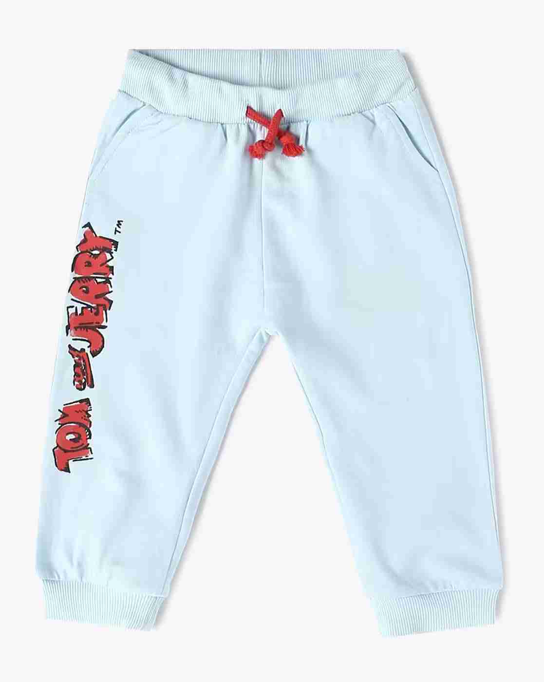 Boy Graphic Print Joggers with Drawstring Waist - INF FRENDZ Blue