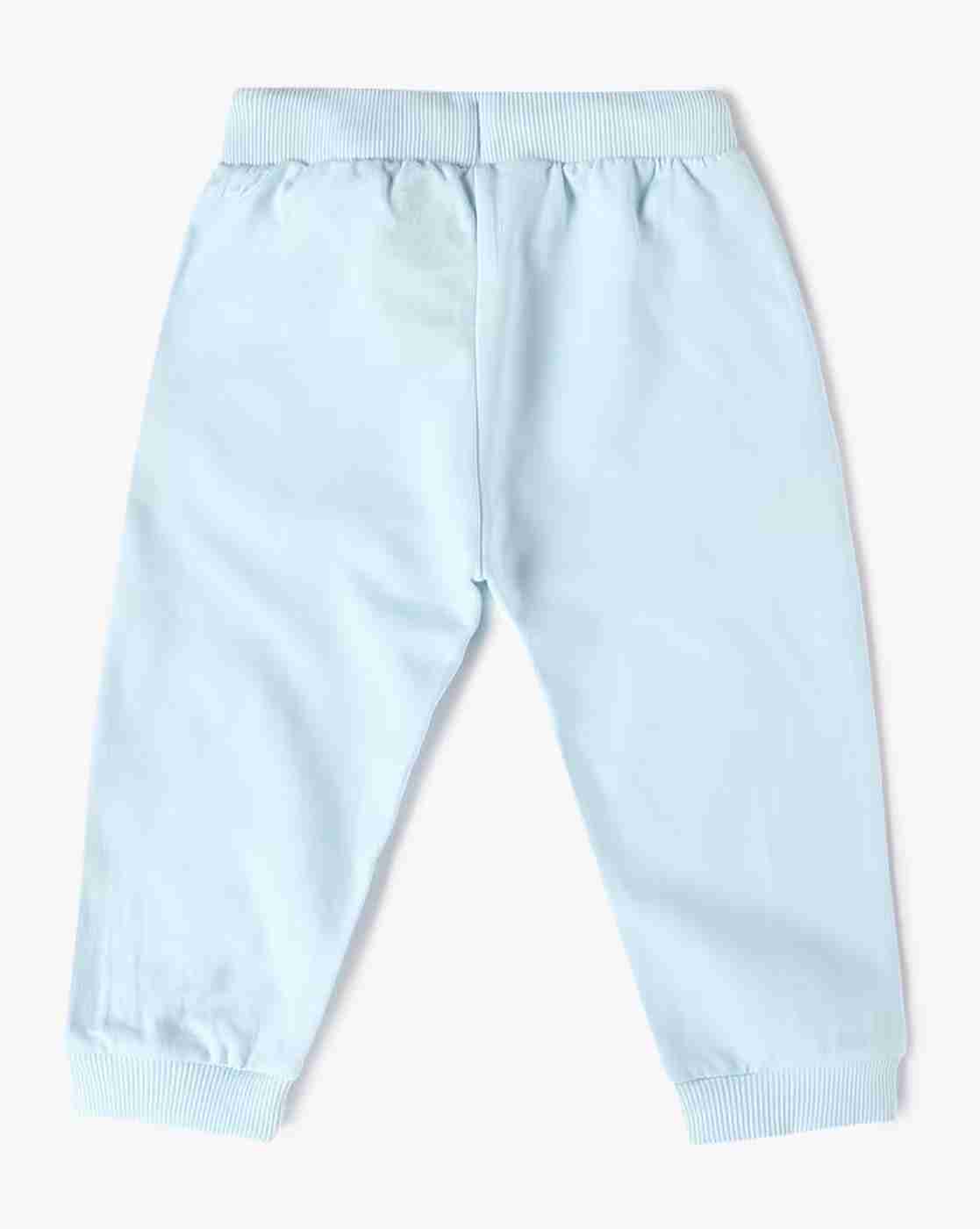 Boy Graphic Print Joggers with Drawstring Waist - INF FRENDZ Blue