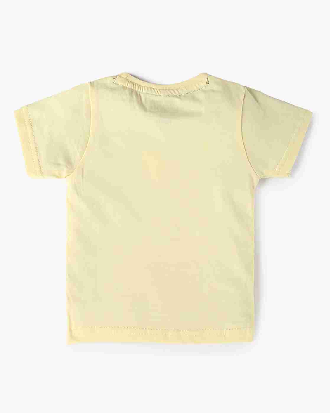 INF FRENDZ | Infants Typographic Print Regular Fit Round-Neck T-Shirt|1