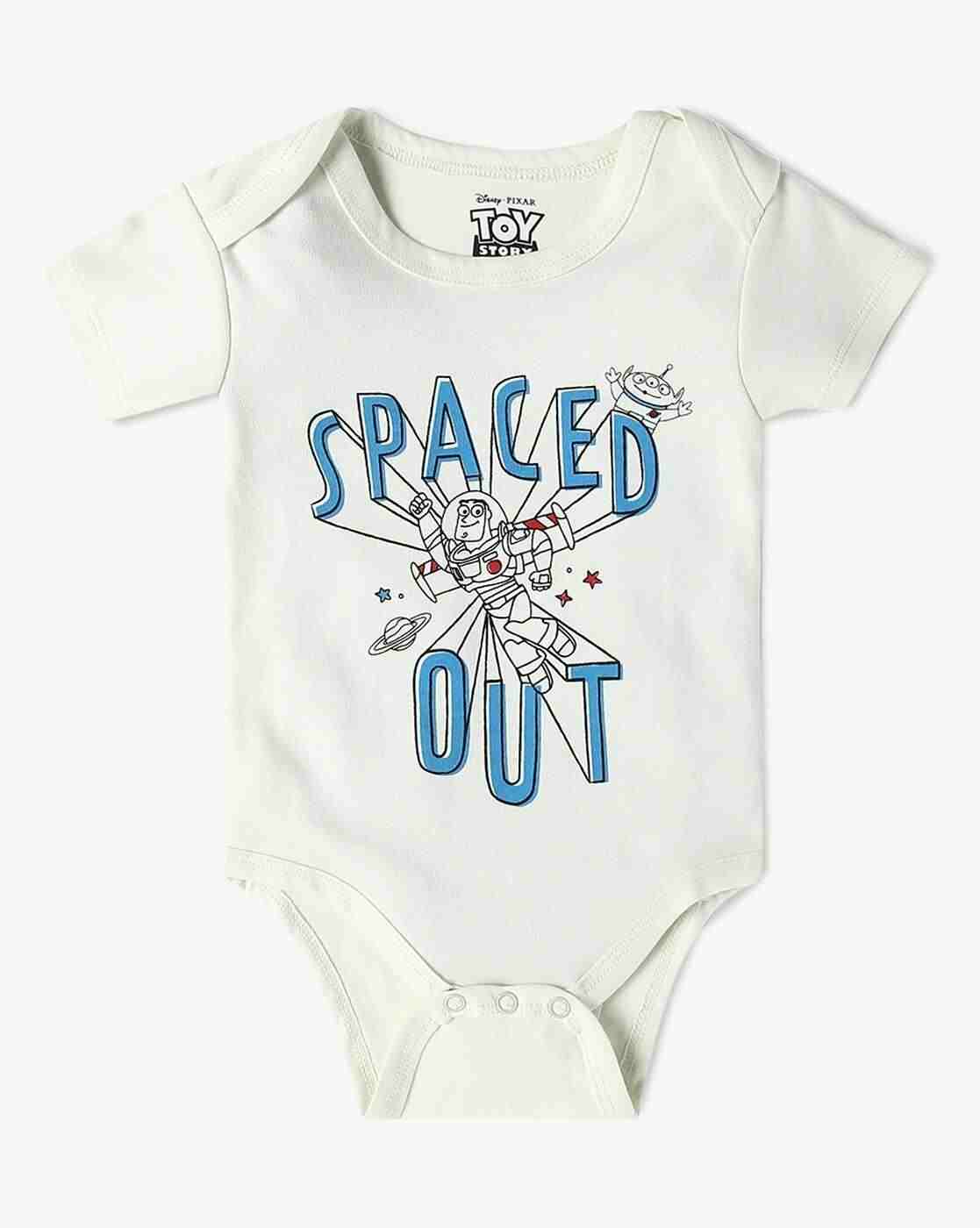 INF FRENDZ | Infants Pack of 2 Typographic Print Cotton Rompers
