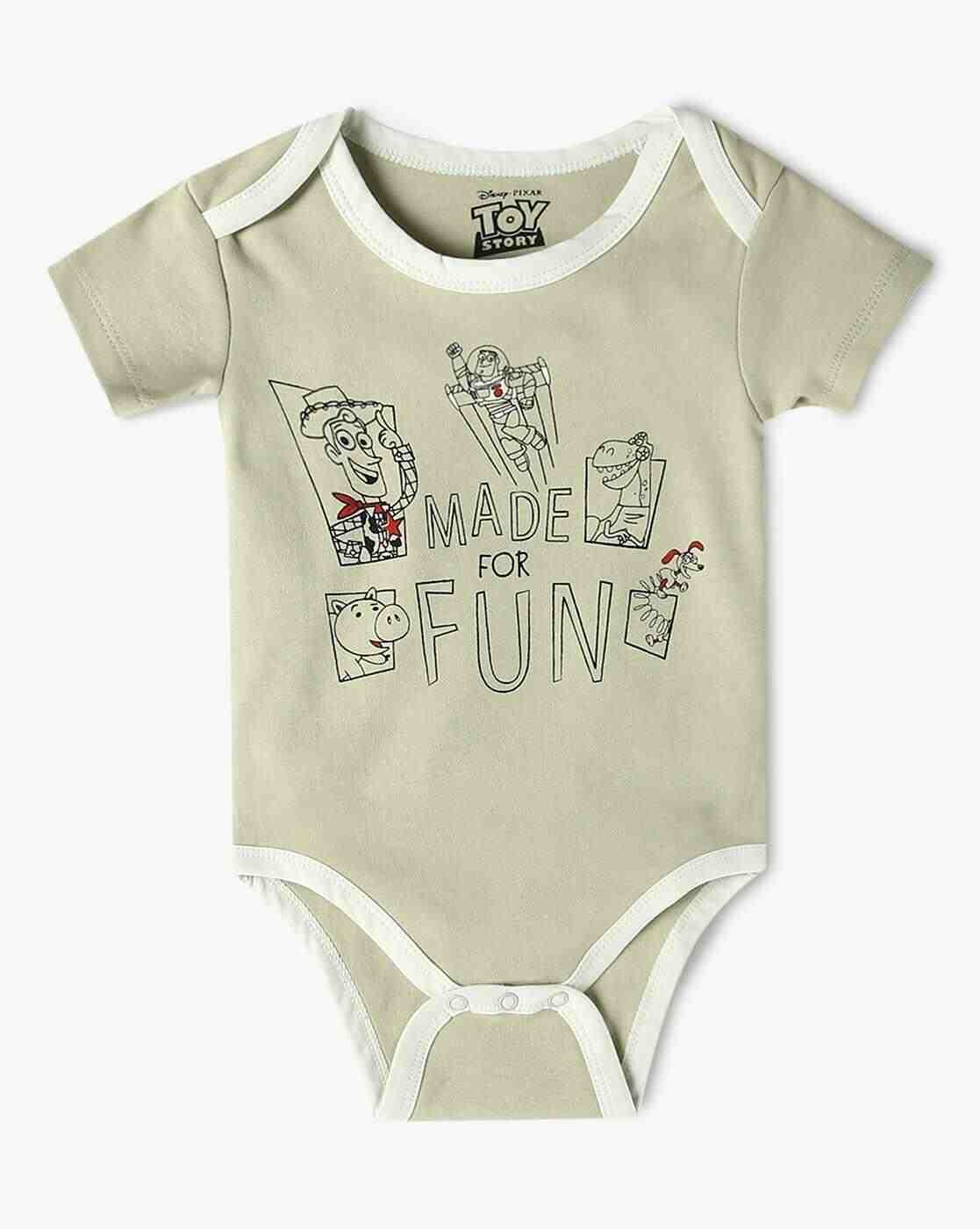 INF FRENDZ | Infants Pack of 2 Typographic Print Cotton Rompers|2