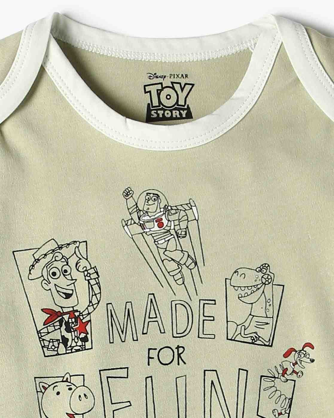INF FRENDZ | Infants Pack of 2 Typographic Print Cotton Rompers|6