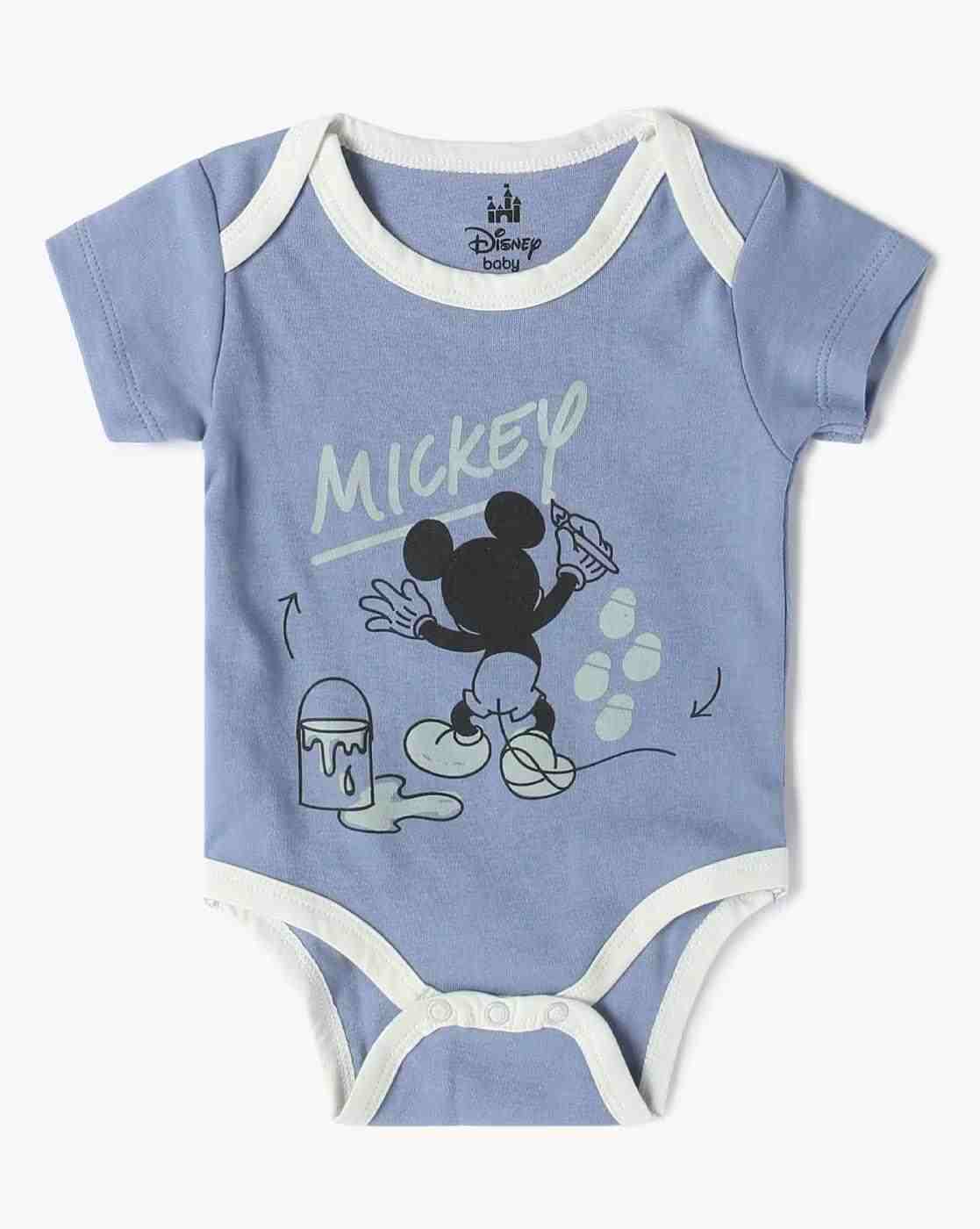 INF FRENDZ | Boys Pack of 2 Mickey Mouse Print Onesies|3