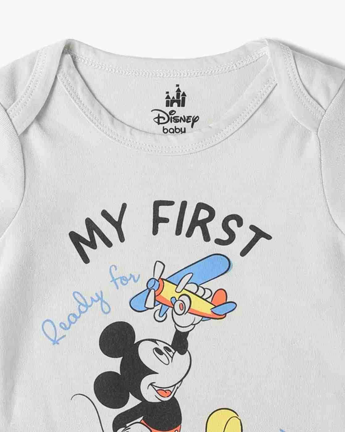 INF FRENDZ | Boys Pack of 2 Mickey Mouse Print Onesies|6