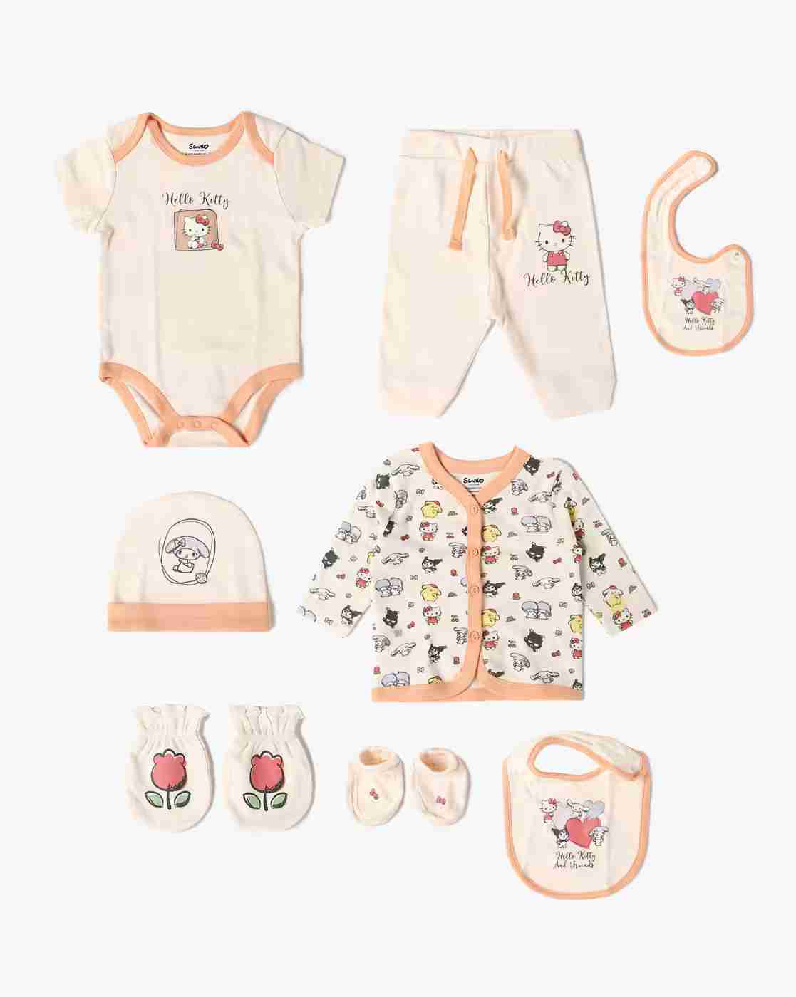 INF FRENDZ | Infants Hello Kitty & Friends Print Gift Set|0