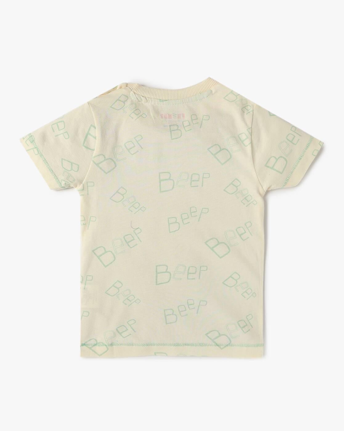 INF FRENDZ | Boys Graphic Print Regular Fit Dungaree & T-Shirt Set|2
