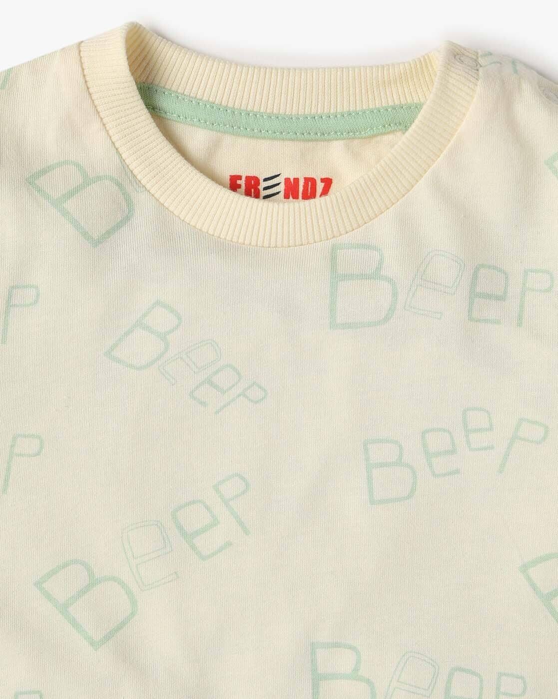 INF FRENDZ | Boys Graphic Print Regular Fit Dungaree & T-Shirt Set|5