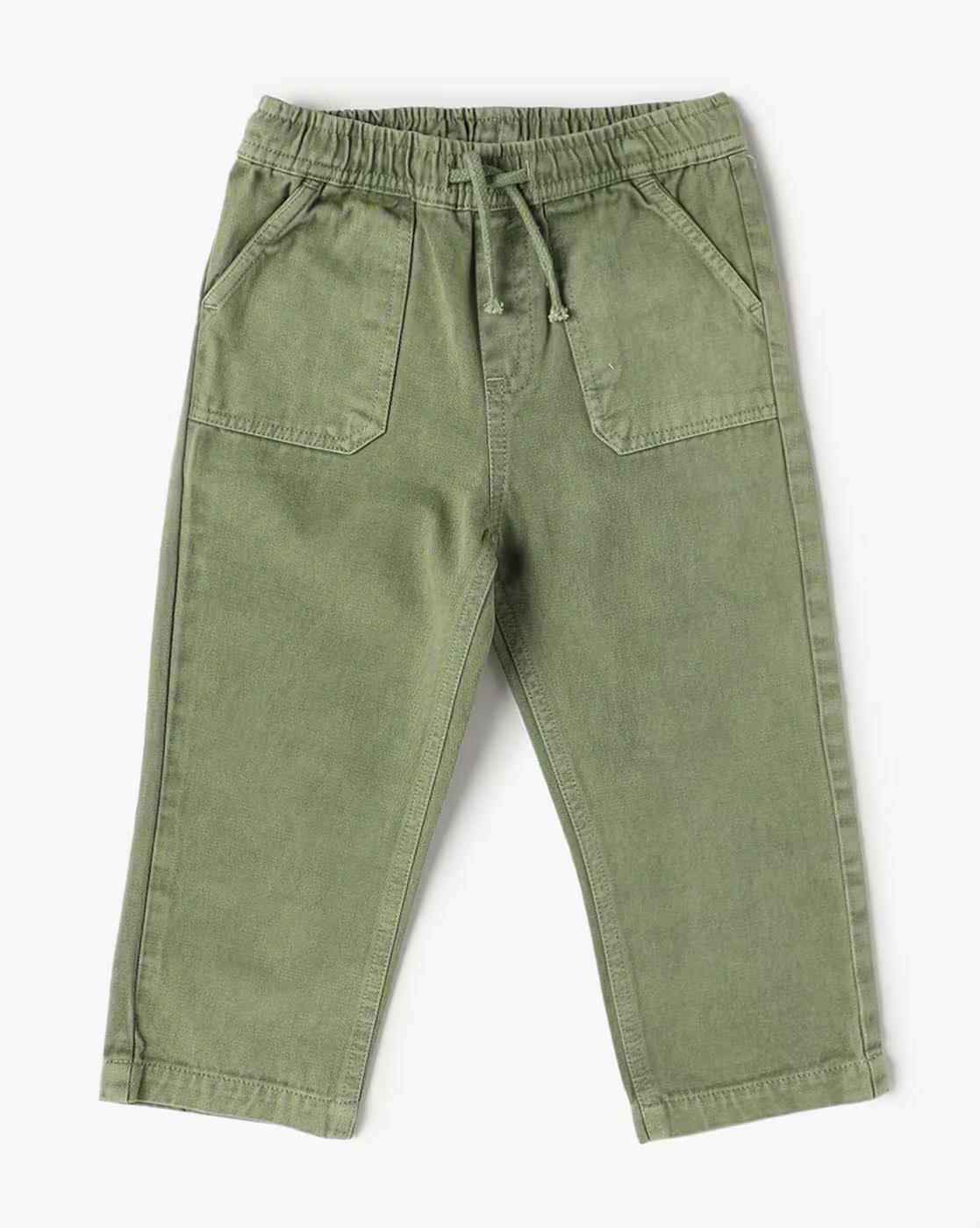 INF FRENDZ | Boys Straight Fit Pants with Drawstring Waist|0