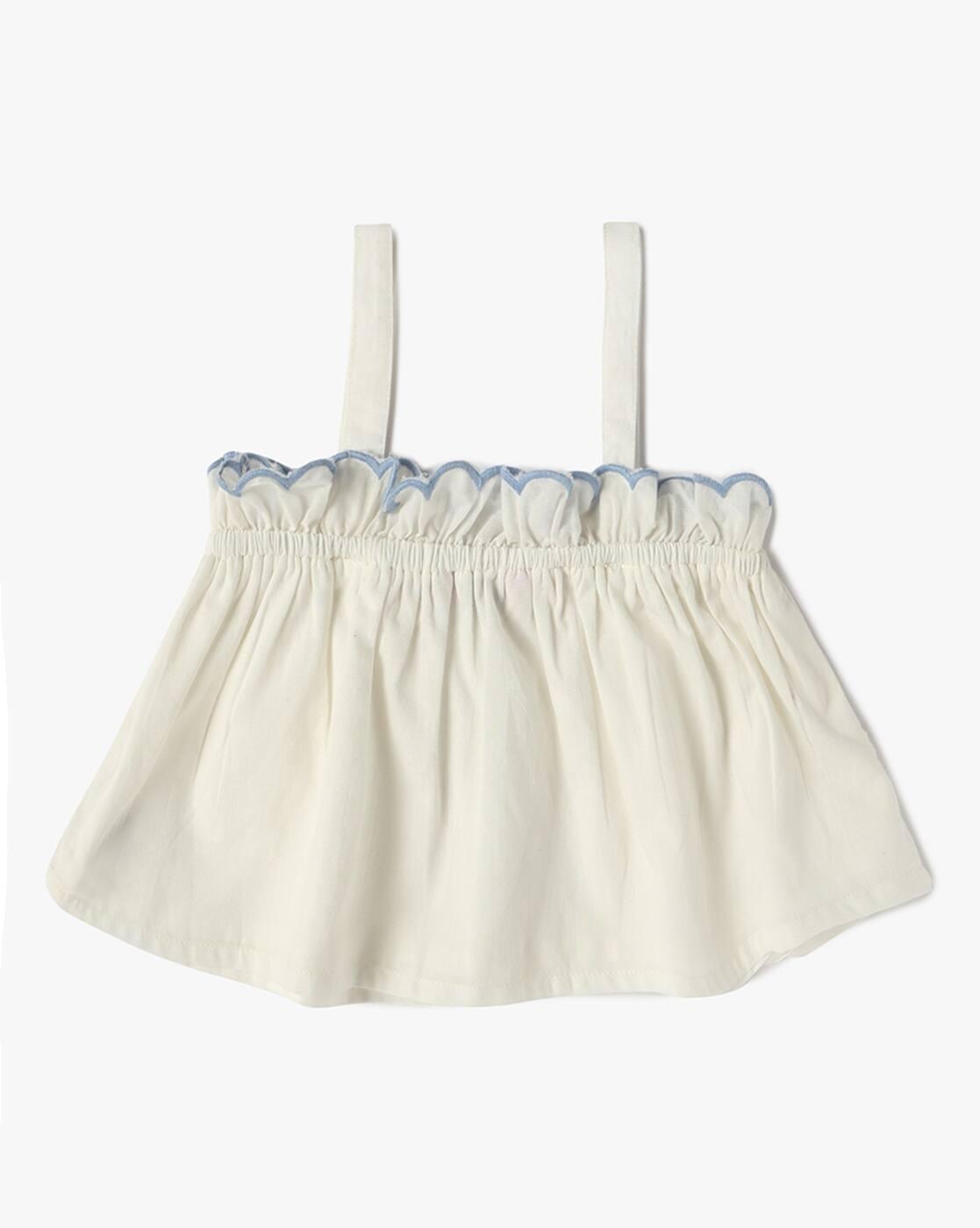 INF FRENDZ | Girls Square-Neck Top & Shorts Set|2