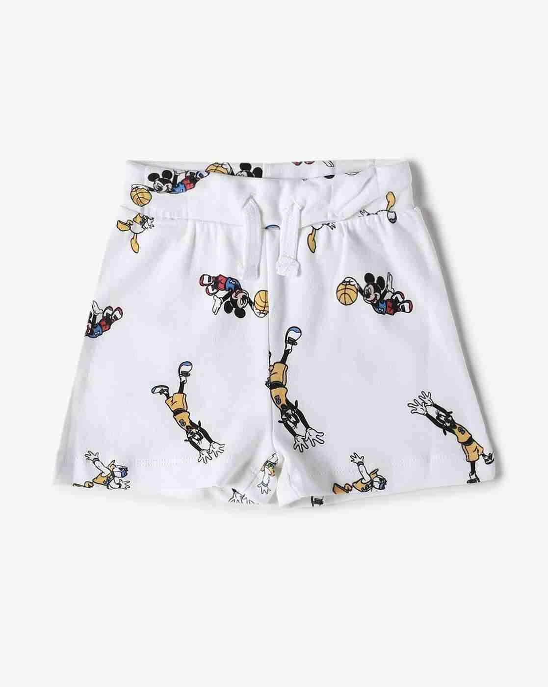 INF FRENDZ | Boys Pack of 3 Mickey Mouse Print Cotton Shorts|1