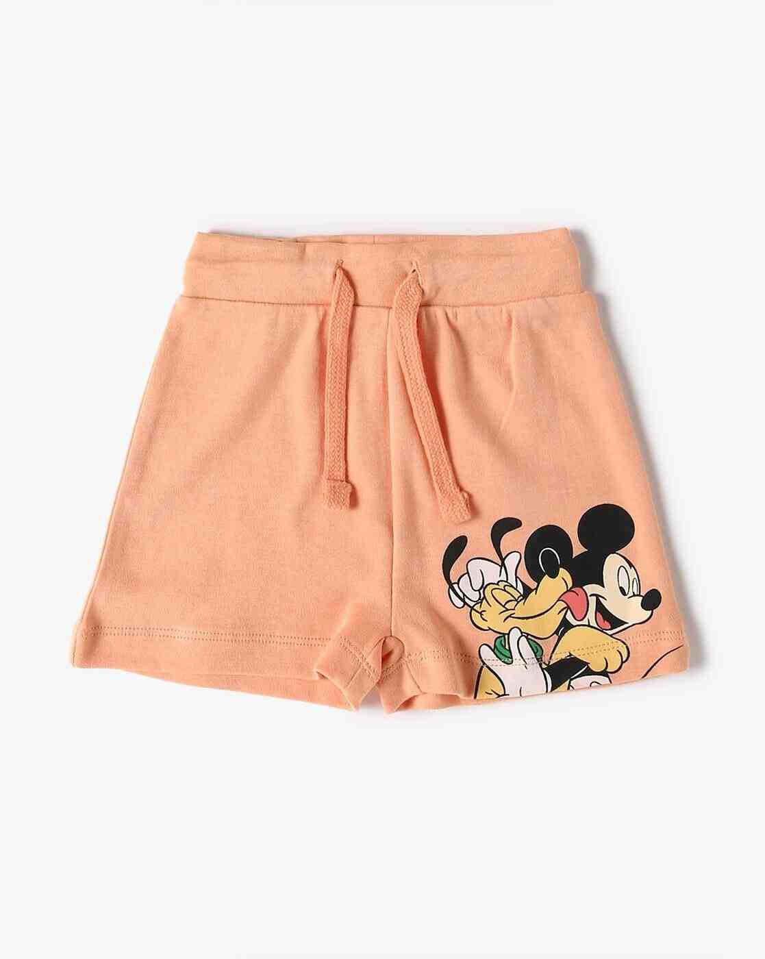 INF FRENDZ | Boys Pack of 3 Mickey Mouse Print Cotton Shorts|2
