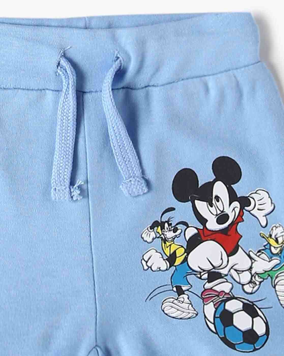 INF FRENDZ | Boys Pack of 3 Mickey Mouse Print Cotton Shorts|5