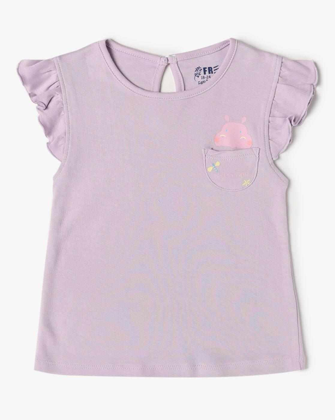 INF FRENDZ | Girls Pack of 3 Printed Round-Neck T-Shirts|2