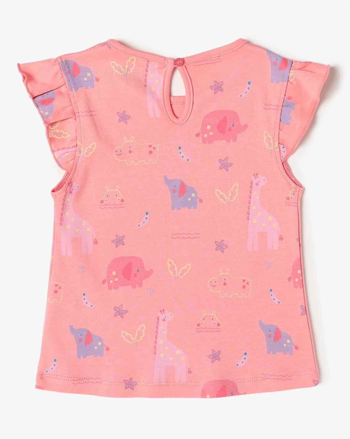 INF FRENDZ | Girls Pack of 3 Printed Round-Neck T-Shirts|4