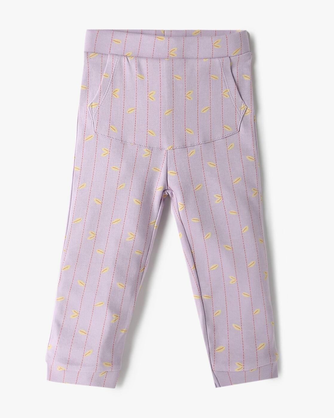 INF FRENDZ | Girls Set of 3 Printed Leggings with Kangaroo Pocket|2