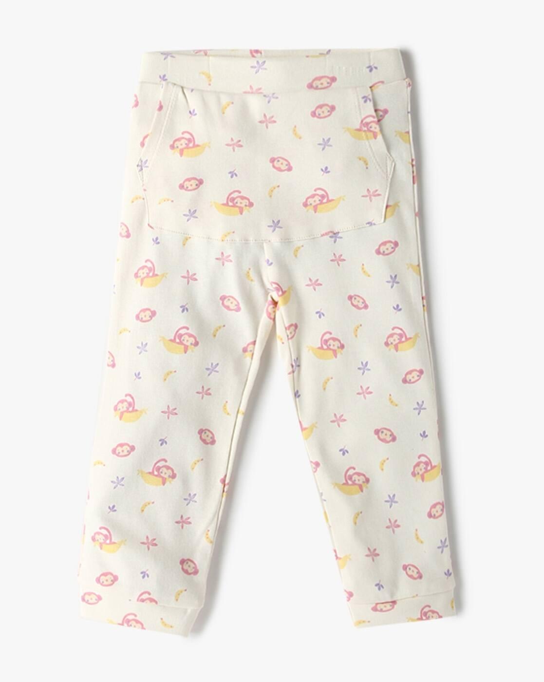 INF FRENDZ | Girls Set of 3 Printed Leggings with Kangaroo Pocket|3