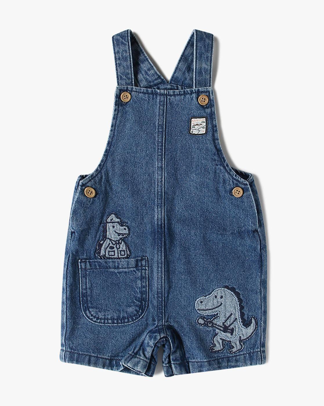 INF FRENDZ | Denim Dungaree with Stripe Tee|3