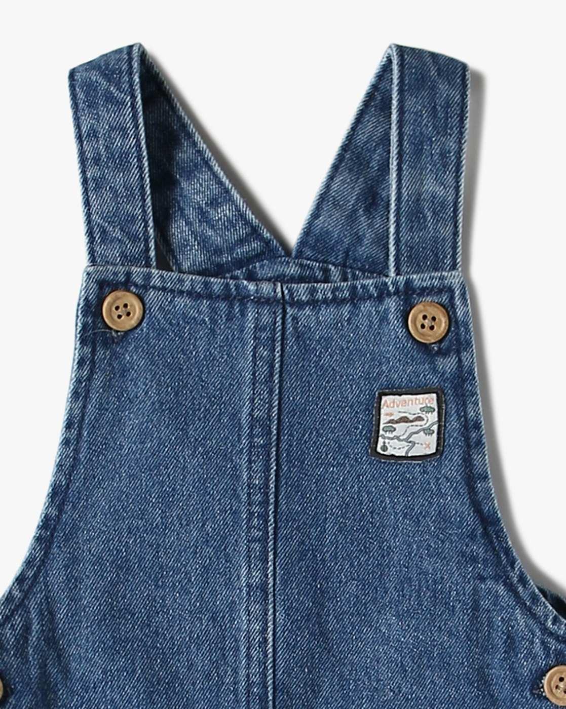 INF FRENDZ | Denim Dungaree with Stripe Tee|5
