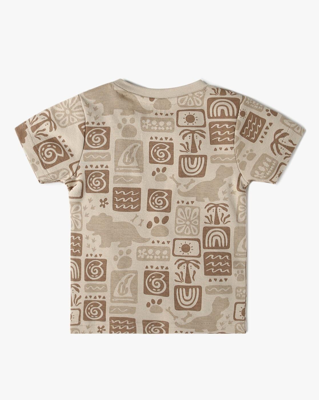 INF FRENDZ | Boys Pack of 3 Printed Tailored Fit Round-Neck T-Shirts|4