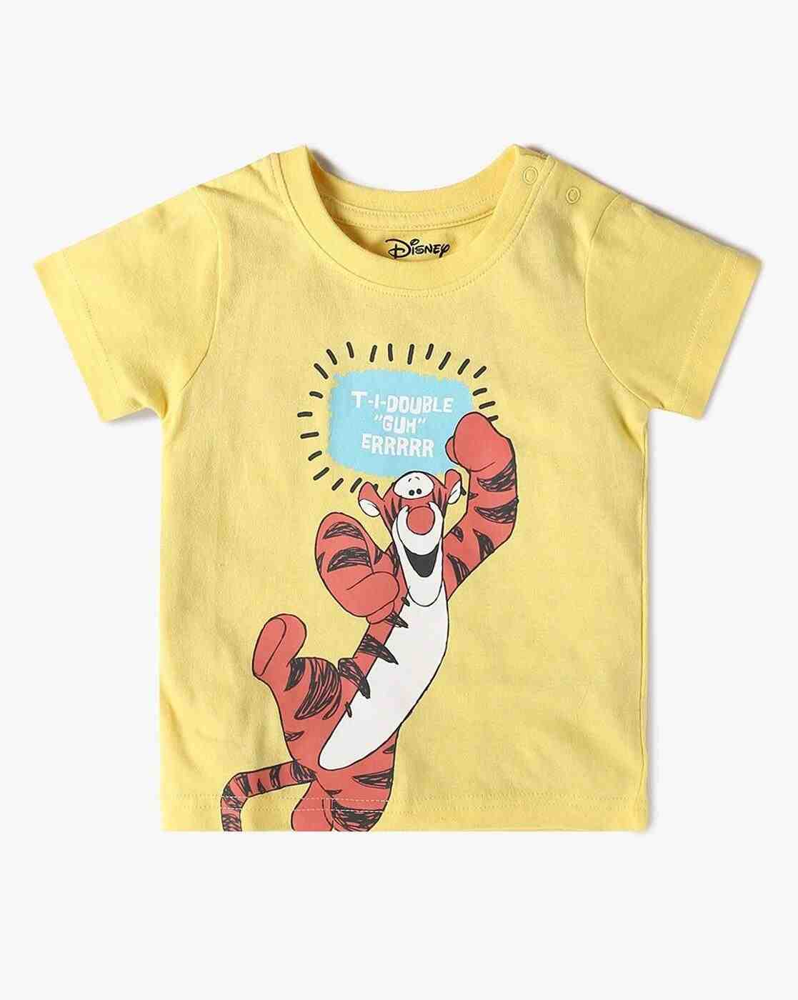 INF FRENDZ | Boys Pack of 3 Winnie-The-Pooh Print Tailored Fit Round-Neck T-Shirts|3