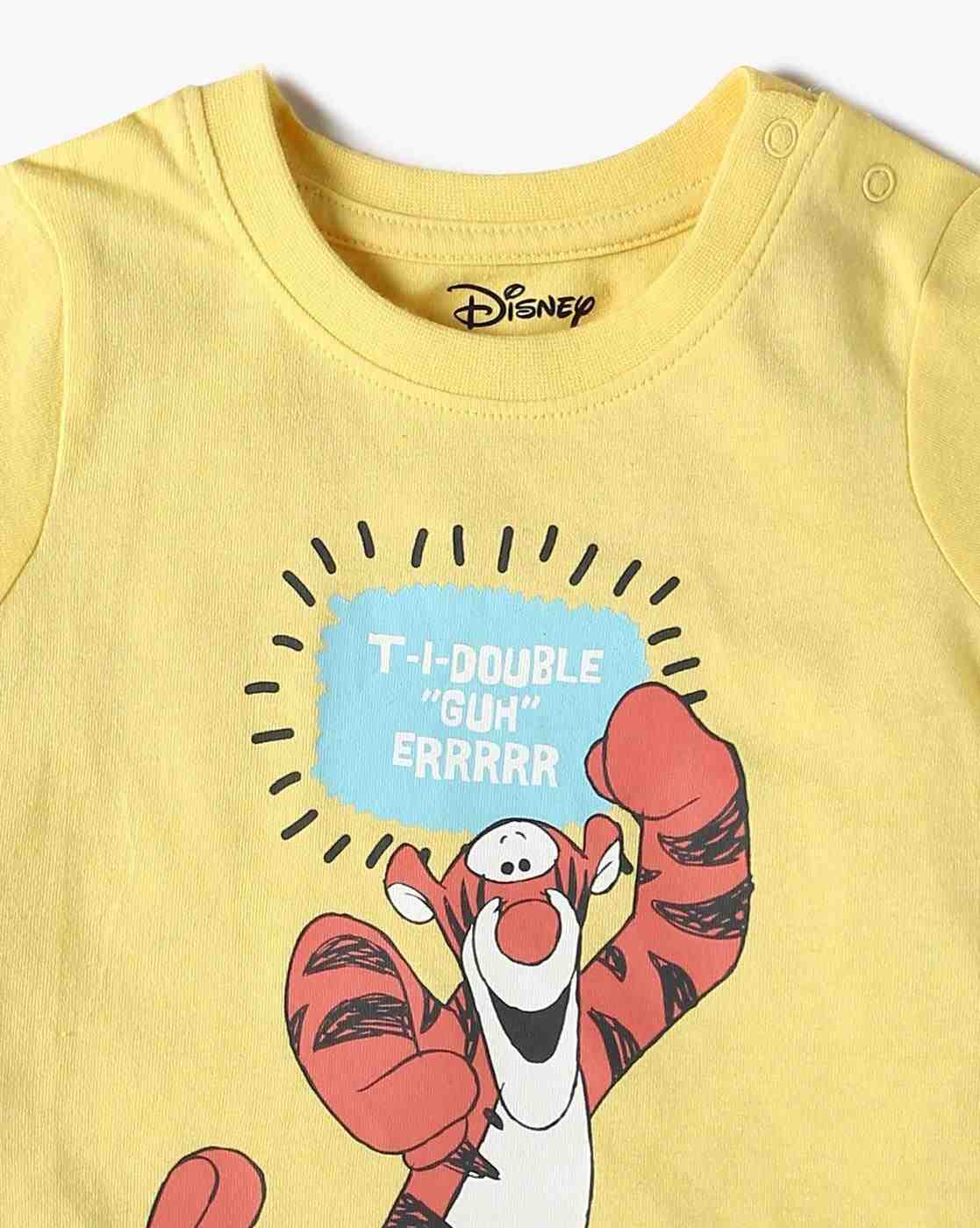 INF FRENDZ | Boys Pack of 3 Winnie-The-Pooh Print Tailored Fit Round-Neck T-Shirts|5