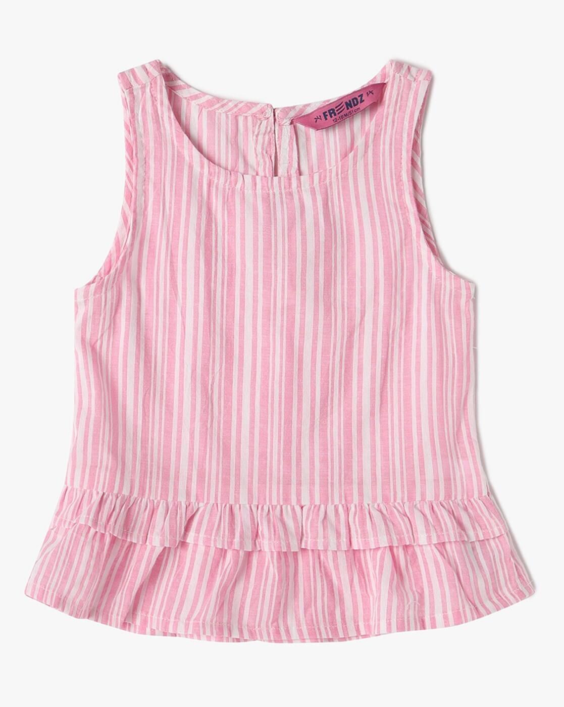 INF FRENDZ | Stripes Round-Neck Top & Shorts Sets|1