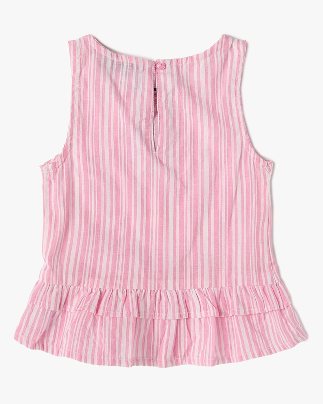 INF FRENDZ | Stripes Round-Neck Top & Shorts Sets|2