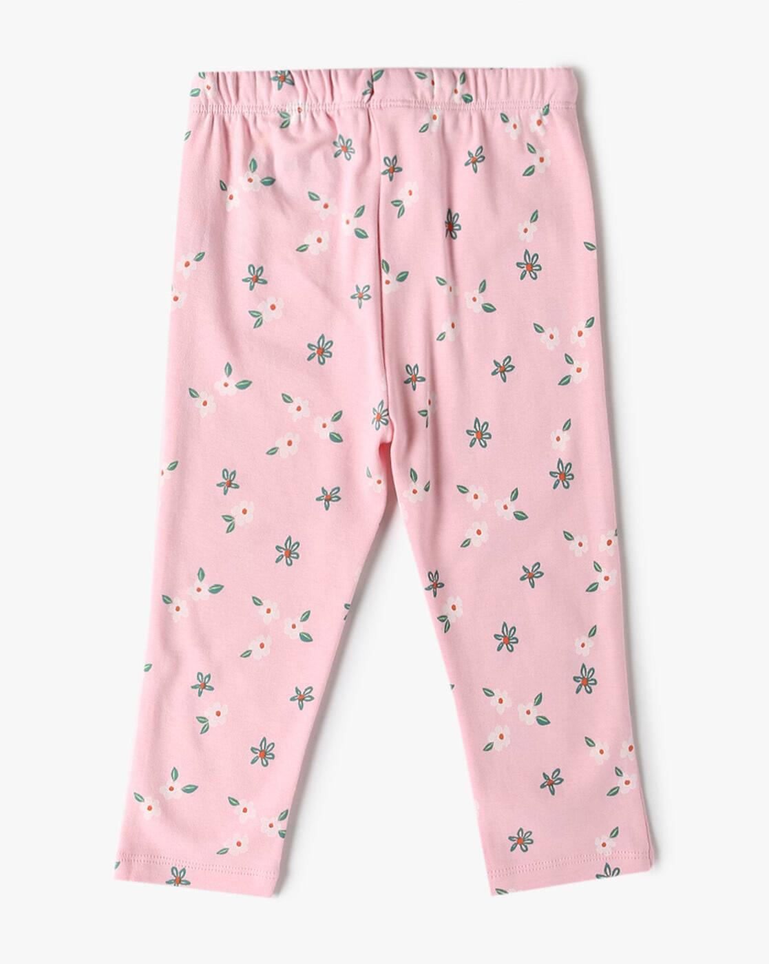 INF FRENDZ | Girls Pack of 3 Printed Cotton Leggings|4