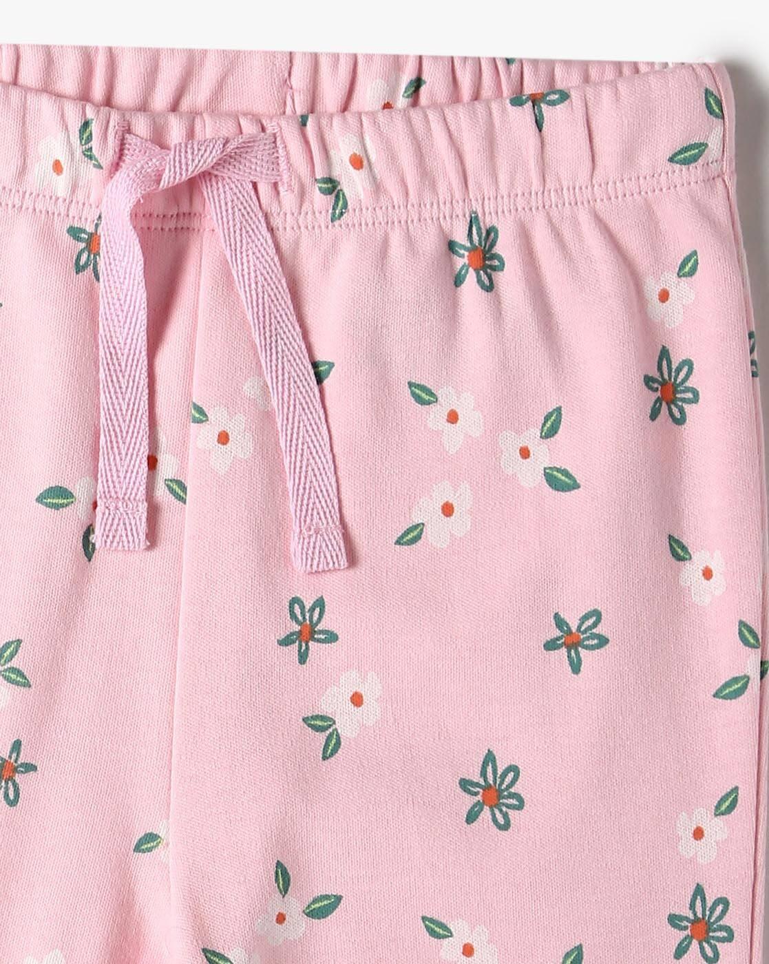 INF FRENDZ | Girls Pack of 3 Printed Cotton Leggings|5
