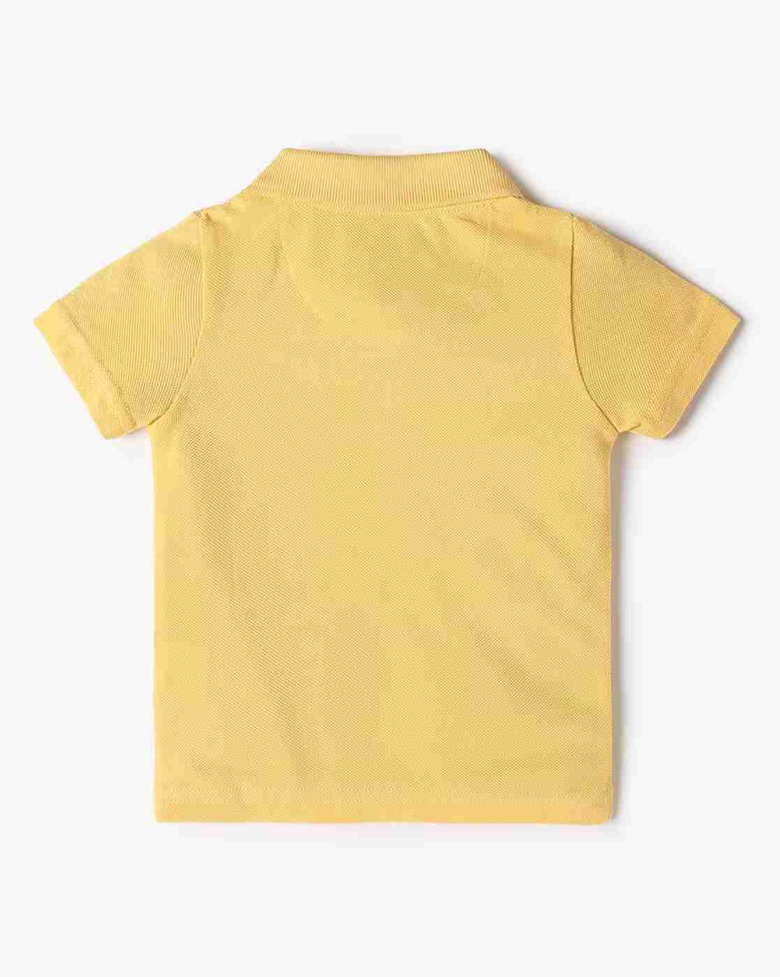 INF FRENDZ | Boys Mickey Mouse Badge Regular Fit Cotton Polo T-Shirt|1