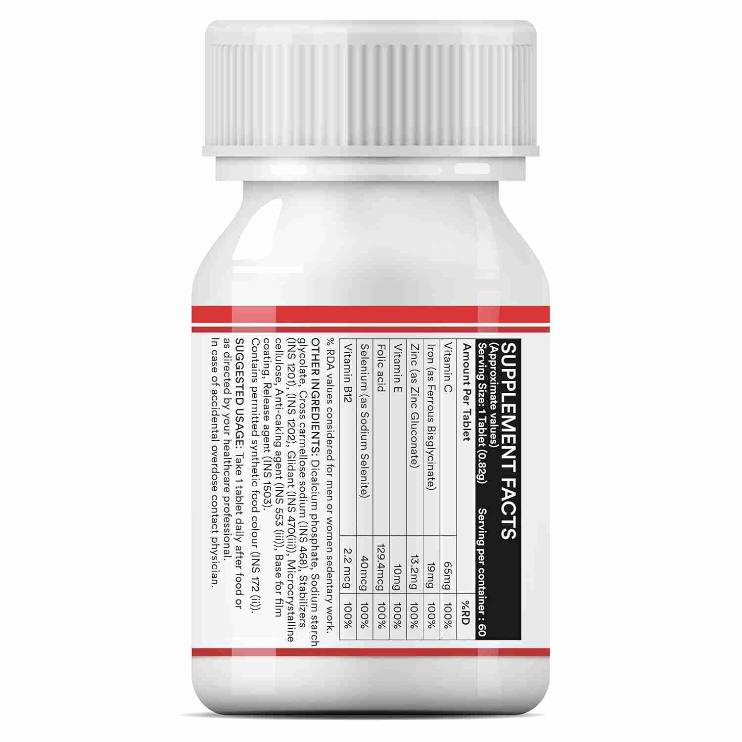 Inlife | Chelated Iron Folic Acid Supplement | 60 Tab