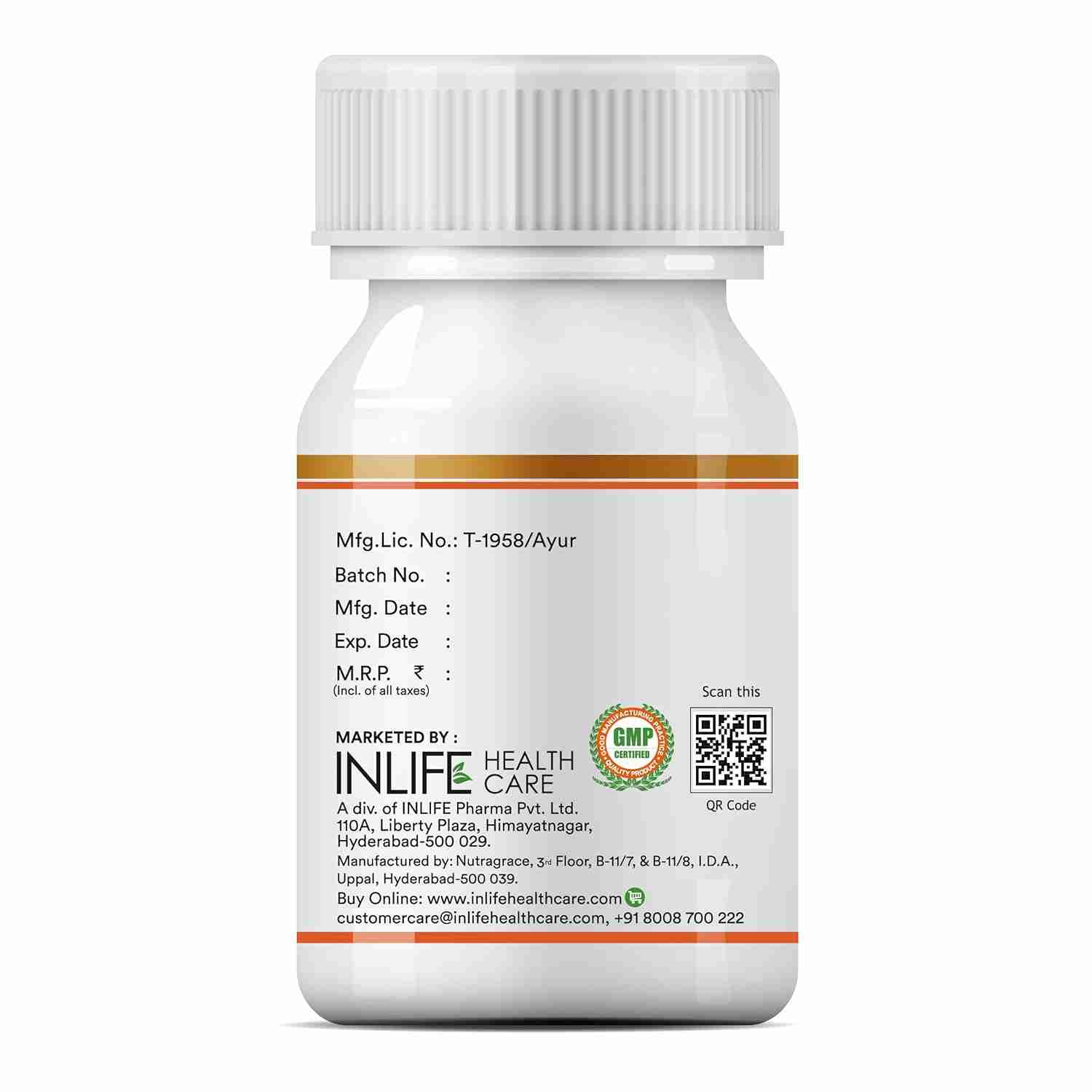 Inlife | Flaxseed Oil Extra Virgin Cold Pressed 500 mg |60 Liquid Filled Hard Shell Cap