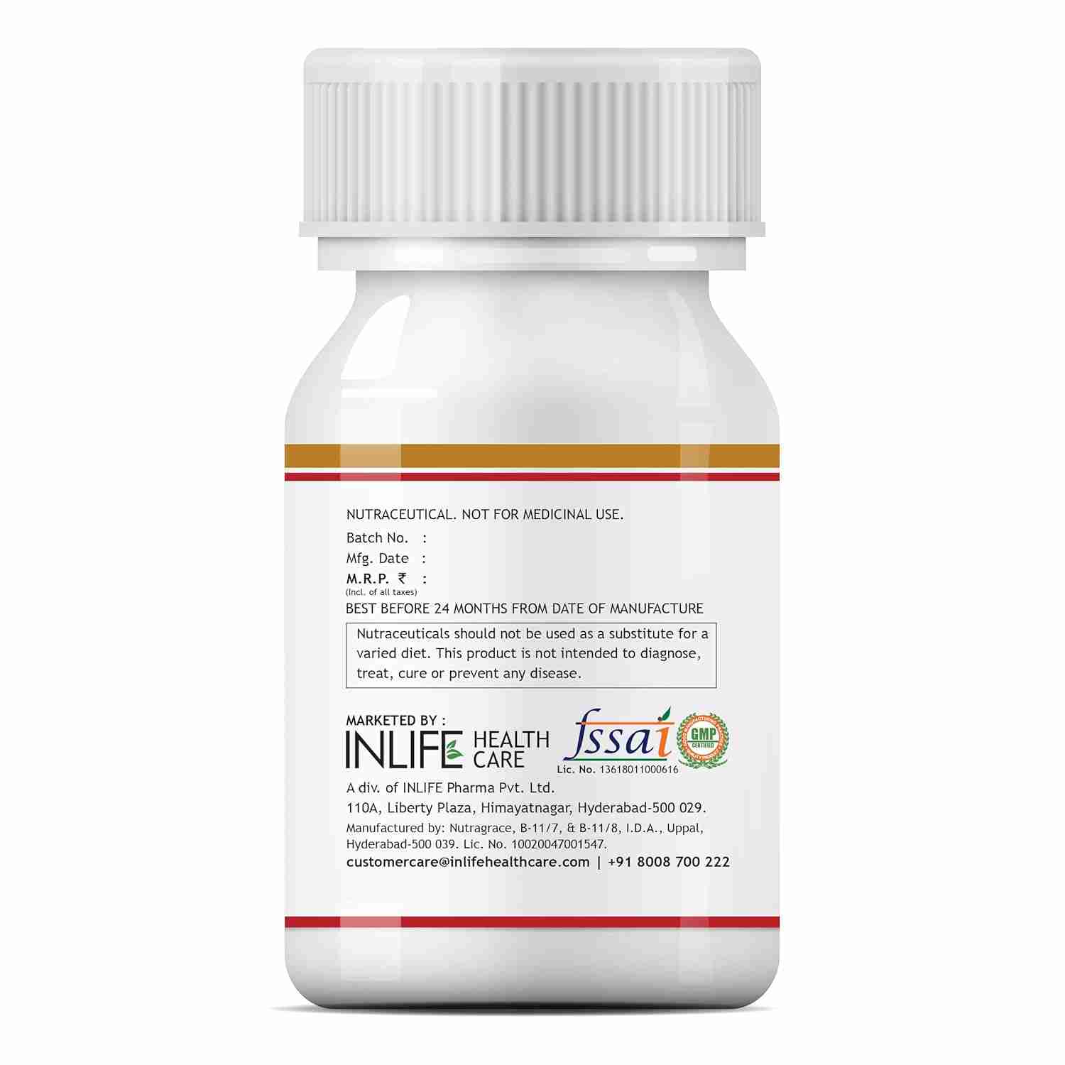 Inlife | Evening Primrose Oil Capsules 500mg | 10% Gamma Lionlenic Acid | 60 Liquid Filled Cap