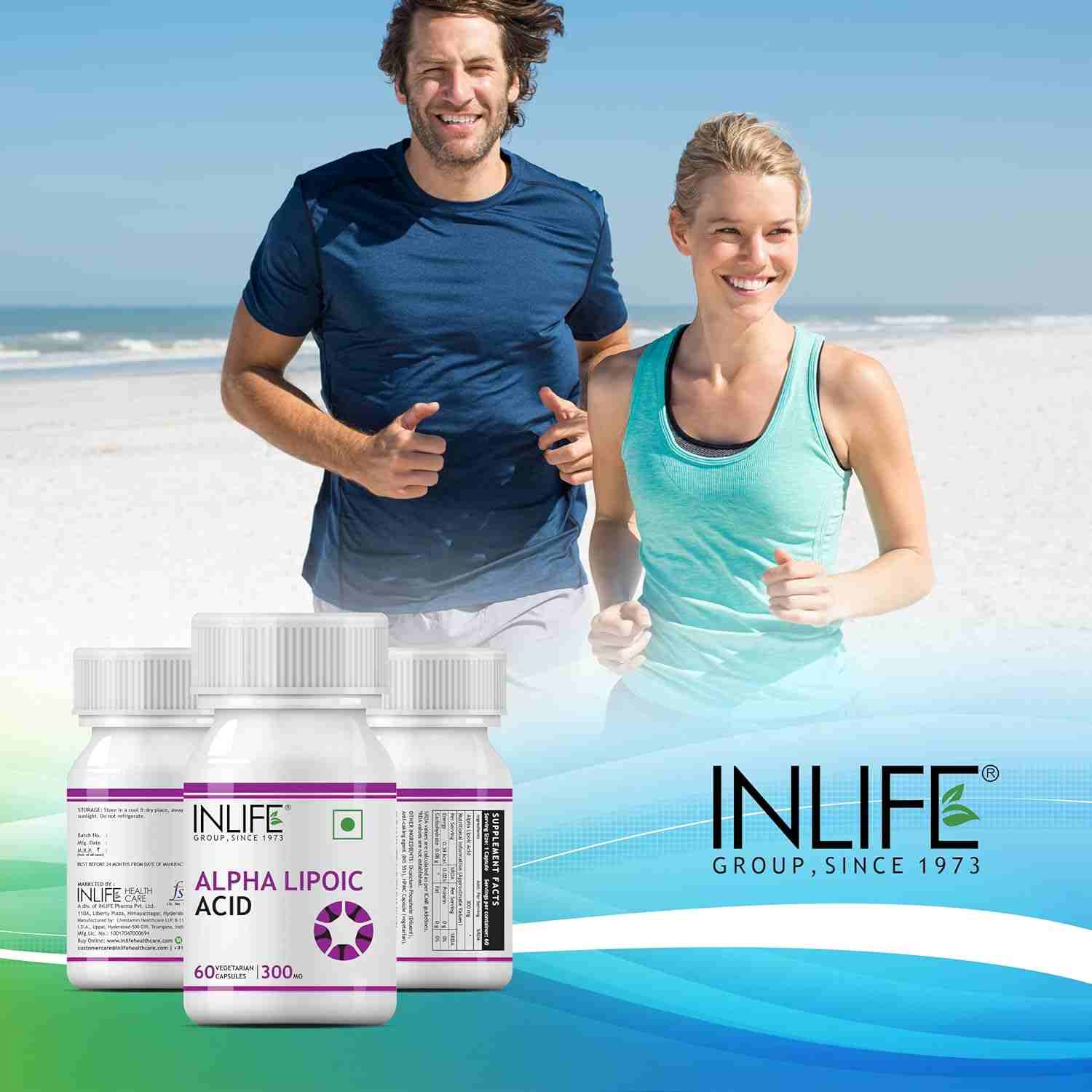 Inlife | Alpha Lipoic Acid 300mg | ALA Supplement | 60 Veg Cap (Pack of 1, 60)
