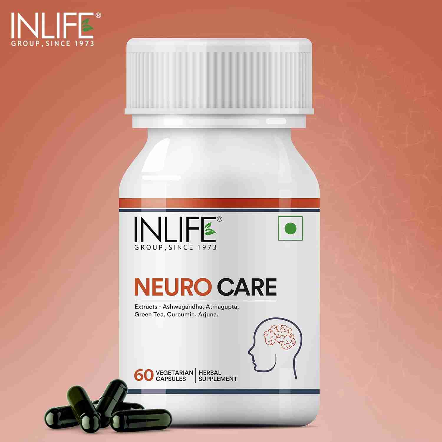 Inlife | Neuro Nerve Care Health Supplement | 60 Veg Cap