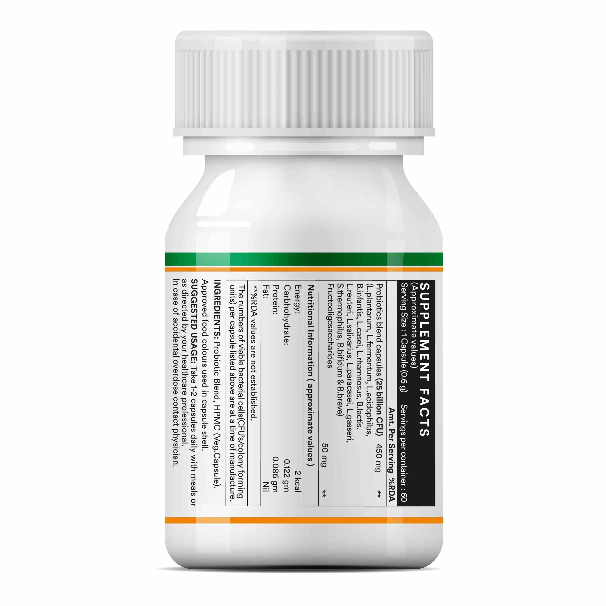Inlife | Prebiotic & Probiotic Forte 25 Billion CFU | 14 Strains with Lactobacillus Reuteri | Gut Digestive & Immune Health | Men Women | 60 Veg Cap
