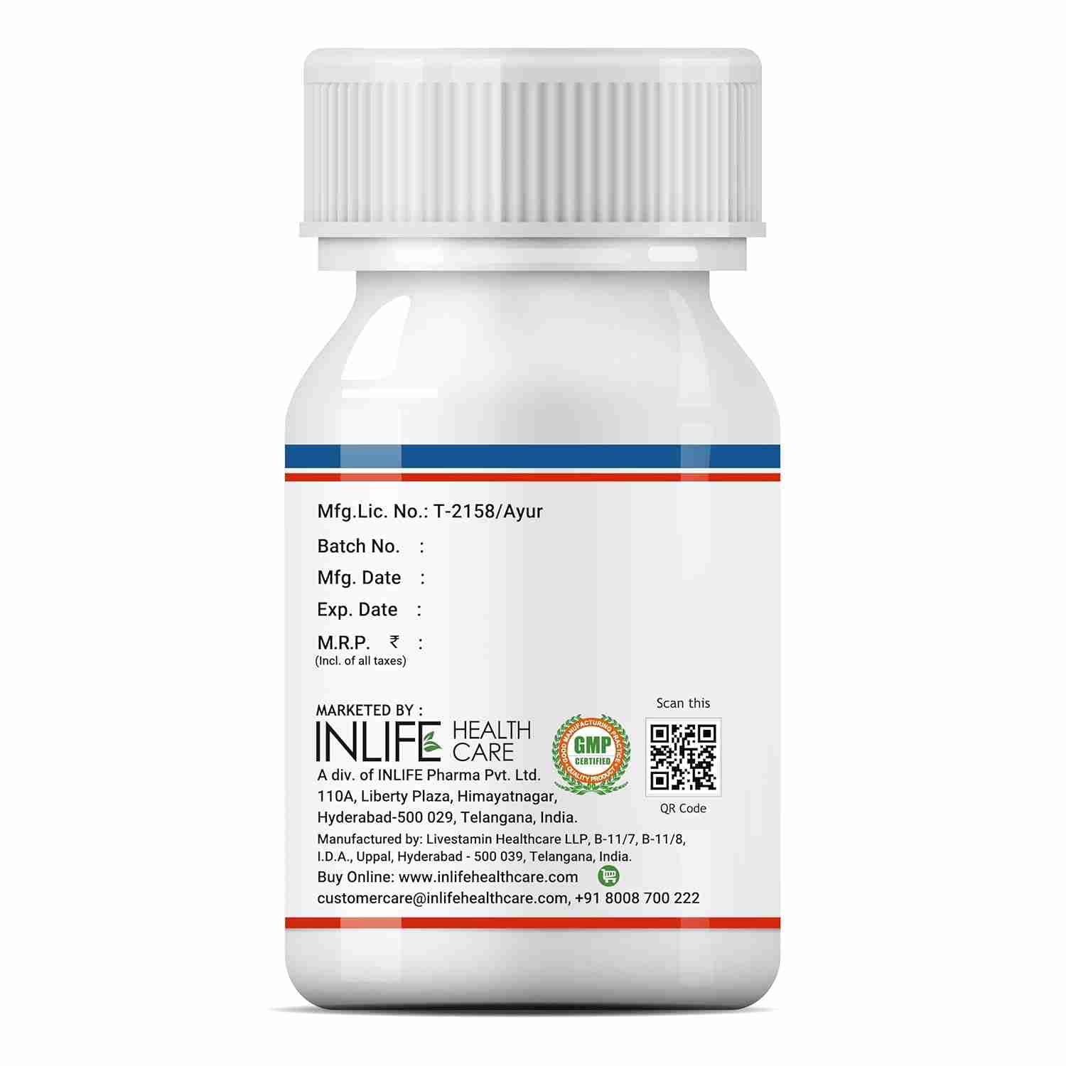 Inlife | Guduchi Capsules 500mg | Giloy Supplement | Stem Extract | Supports Immune Health | Ayurveda – 60 Veg Cap