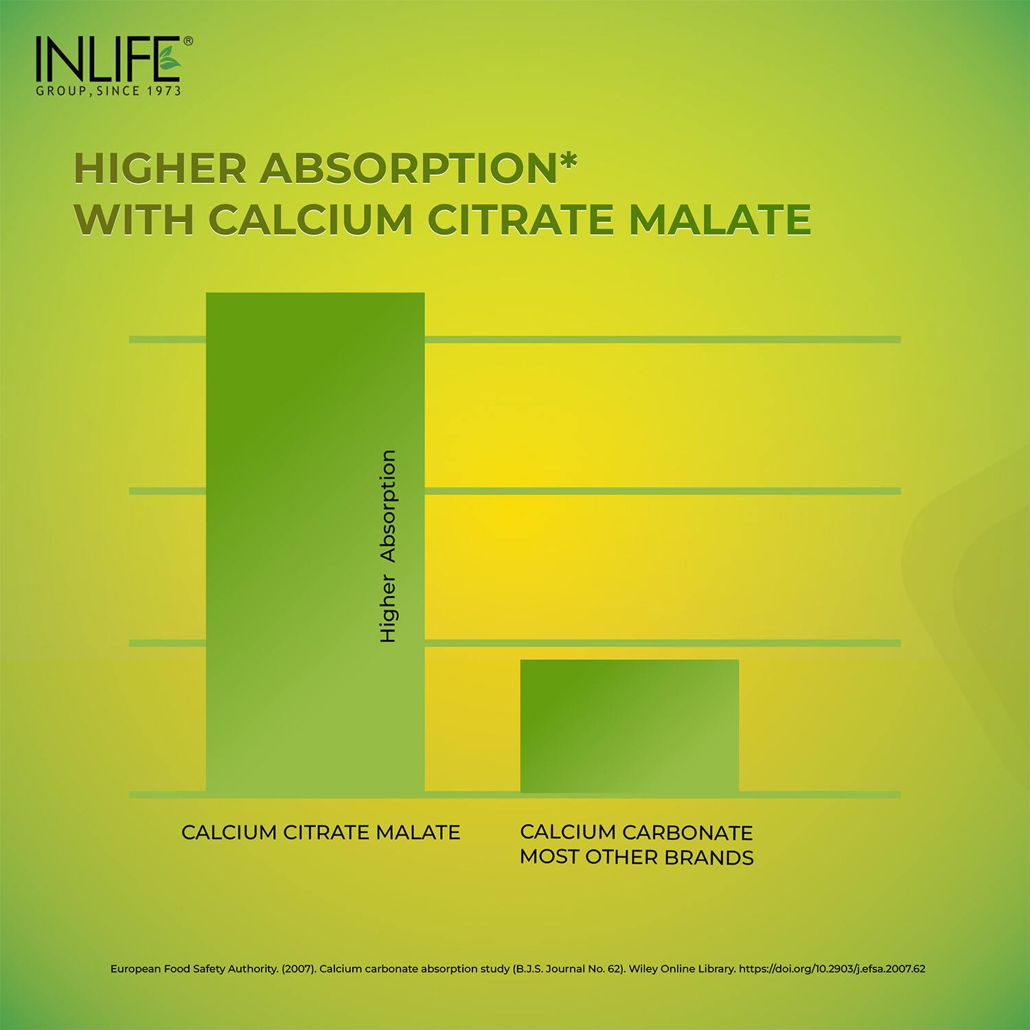 Inlife | Calcium Magnesium Zinc | Vitamin D2 B12 Folic Acid K2 MK7 | Bone Muscle & Joint Health Support | Men Women | 120 Tab