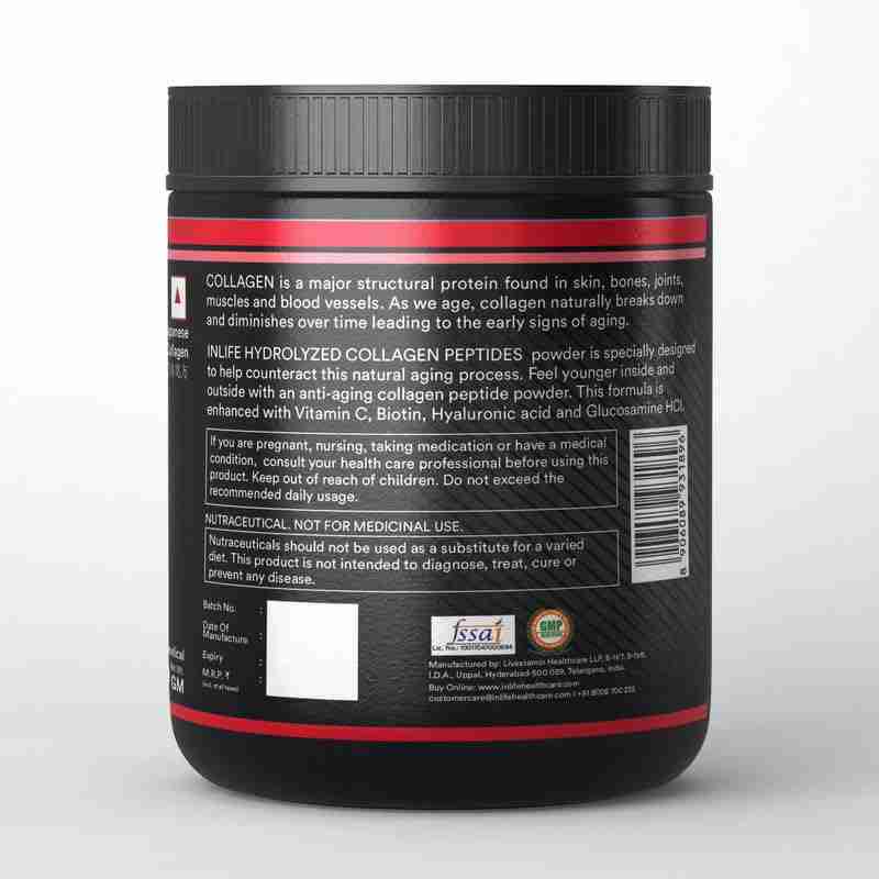 Inlife | Japanese Collagen Supplements for Women & Men | Hydrolyzed Collagen Powder For Skin, Hair & Joints | Clinically Proven Ingredient with Biotin, Hyaluronic Acid (Strawberry, Collagen, 200g)